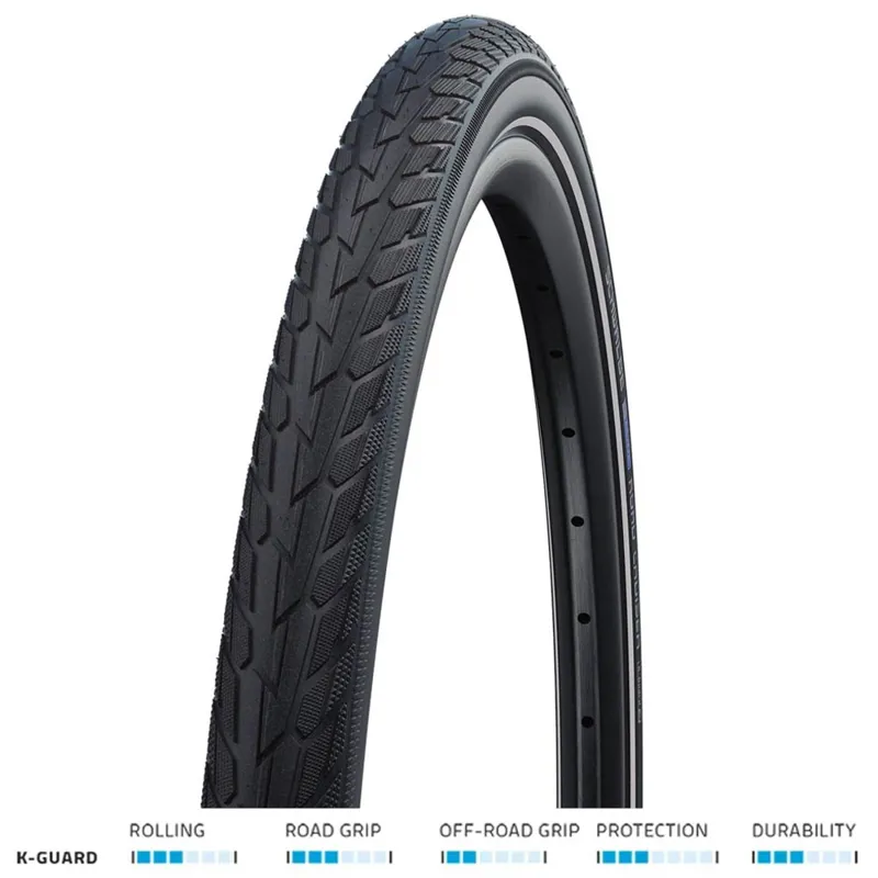 Schwalbe Road Cruiser K-Guard 700 x 32c Hybrid Tyre - Black