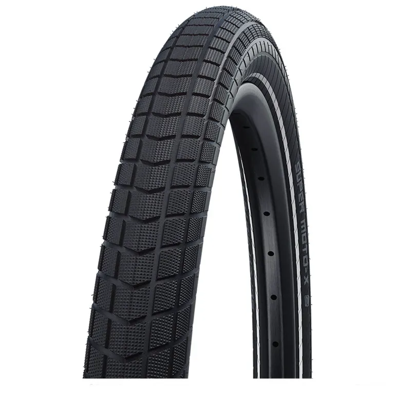 Schwalbe Super Moto-X Greenguard 27.5x2.40 MTB Tyre - Black/Reflective