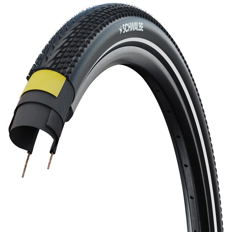 Schwalbe Marathon Almotion Pro V-Guard Folding TLR Hybrid Tyre - Black-1