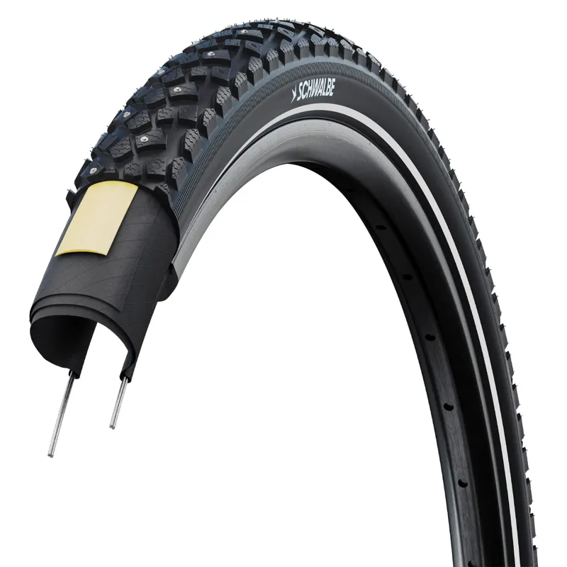 Schwalbe Motion Spike K-Guard Hybrid Tyre - Black/Reflective-1