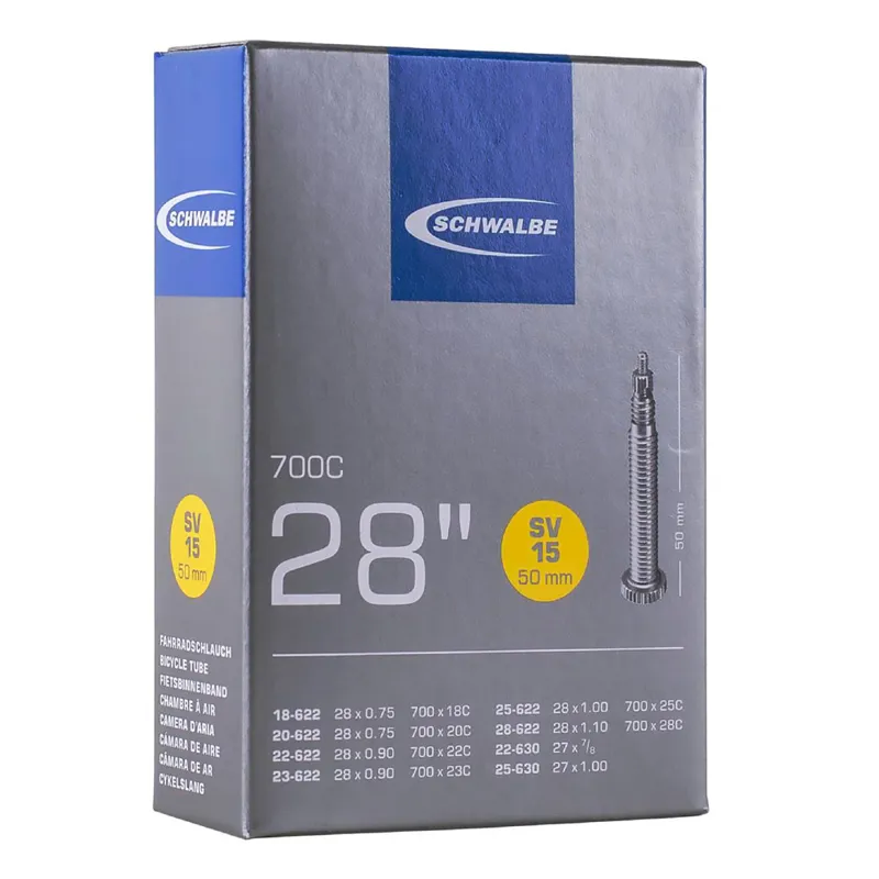 Schwalbe SV15 700 x 18/28c 50mm Inner Tube - Presta