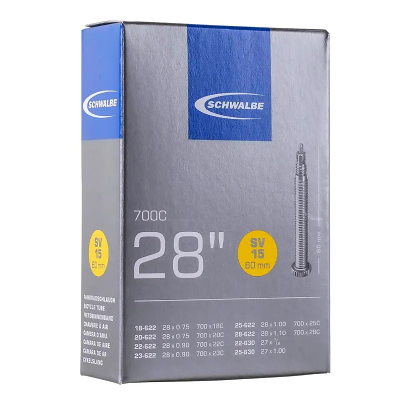 Schwalbe SV15 700 x 18/28c 60mm Inner Tube - Presta