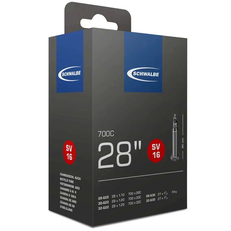 Schwalbe SV16 700 x 28/32c 40mm Inner Tube - Presta