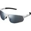 Shimano Twinspark Sunglasses - White Frame/Smoke Mirror Lens