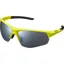 Shimano Twinspark Sunglasses - Lime Yellow Frame/Smoke Mirror Lens