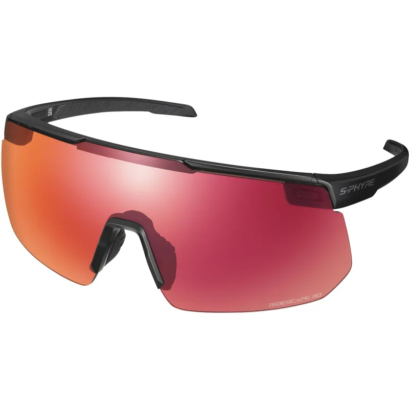 Shimano S-PHYRE Cycling Glasses - Metallic Black/RideScape Road Lens