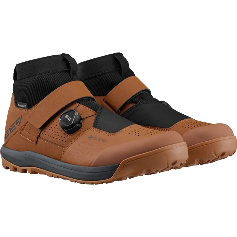 Shimano GE900 Gore-Tex MTB Shoes - Oak Brown-1