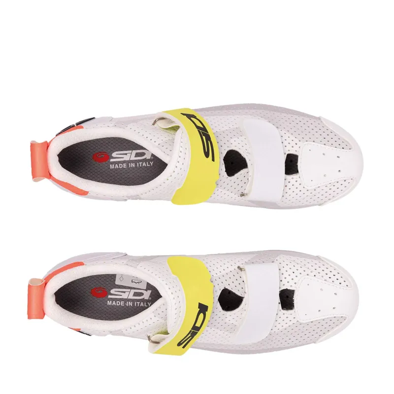 Sidi T-5 Air Triathlon Shoes - Grey/White/Yellow-3