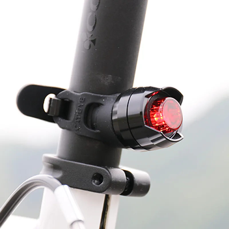 Cateye Orb Rear Battery Light - Polished Black-2