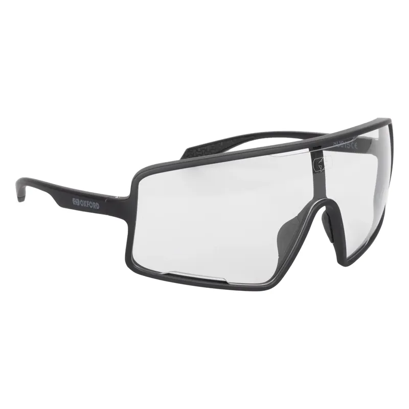 Oxford Sentiero Sunglasses - Black Frame/Clear Lens