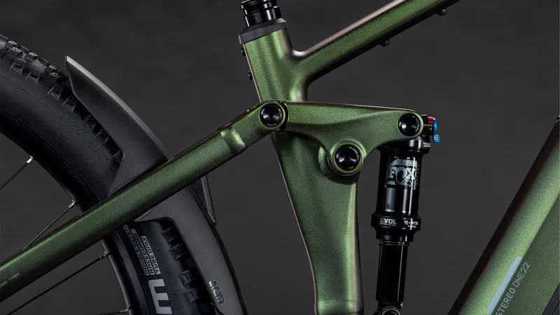 Cube Stereo Hybrid ONE22 SLX 800wh 2026 Electric MTB - Stellar/Green-3