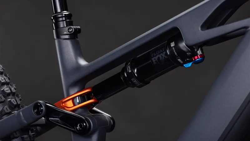 Cube Stereo Hybrid ONE44 HPC SLX 800wh 2026 Electric MTB - Slabgrey/Orange-5