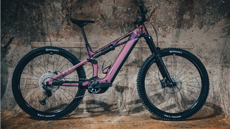 Cube Stereo Hybrid ONE44 HPC SLX 800wh 2026 Electric MTB - Shiftblush/Art-5