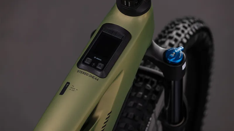 Cube Stereo Hybrid ONE44 HPC TM 800 2026 Electric MTB - Reedgreen/Matrix-1