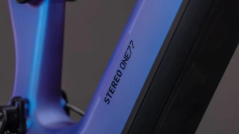 Cube Stereo Hybrid ONE77 HPC SLX 800 2026 Electric MTB - Blue Iris/Black-4