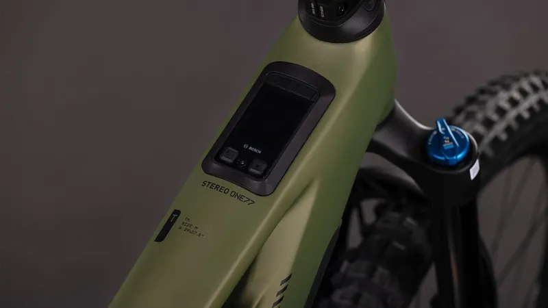 Cube Stereo Hybrid ONE77 HPC TM 800 2026 Electric MTB - Reedgreen/Matrix-2