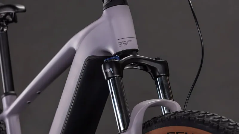 Cube Reaction Hybrid Performance 600 2026 Electric MTB - Plum Grey-5