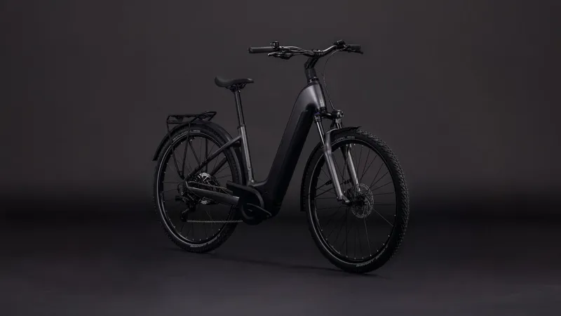 Cube Nuride Hybrid Performance 600wh Easy Entry 2026 Electric Hybrid Bike - Slabgrey/Black-1
