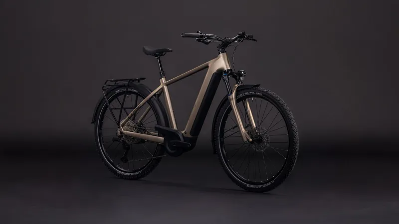 Cube Nuride Hybrid Pro 600wh 2026 Electric Hybrid Bike - Flashstone/Chrome-1