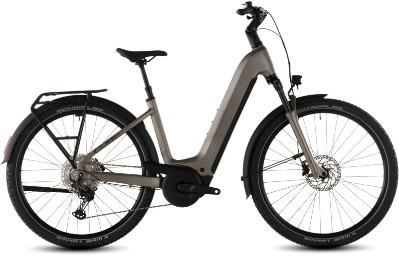 Cube Nuride Hybrid Pro 800 Easy Entry 2026 Electric Hybrid Bike - Flashstone/Chrome