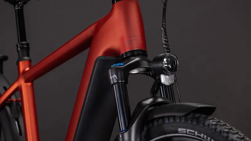 Cube Nuride Hybrid Pro 800 2026 Electric Hybrid Bike - Chilli/Black-5