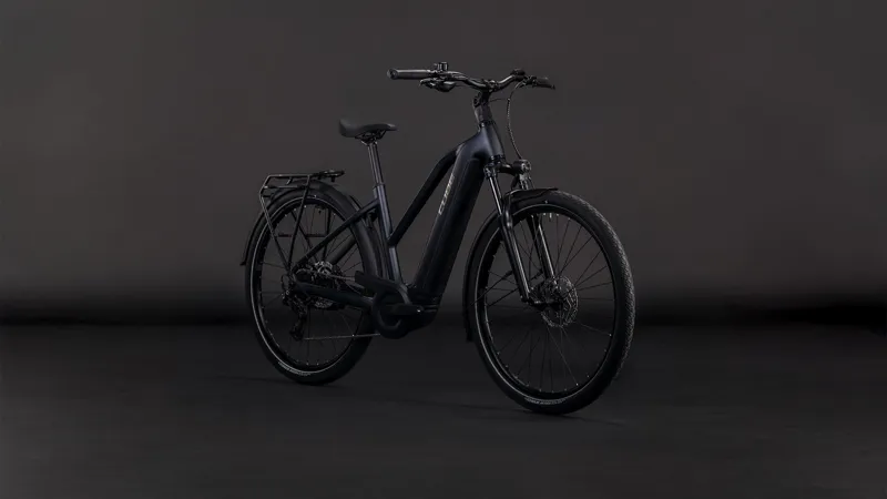 Cube Touring Hybrid ONE 600wh Trapeze 2026 Electric Hybrid Bike - Coal/Chrome-1