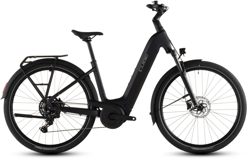 Cube Touring Hybrid One 600 Easy Entry 2026 Electric Hybrid Bike - Coal/Chrome