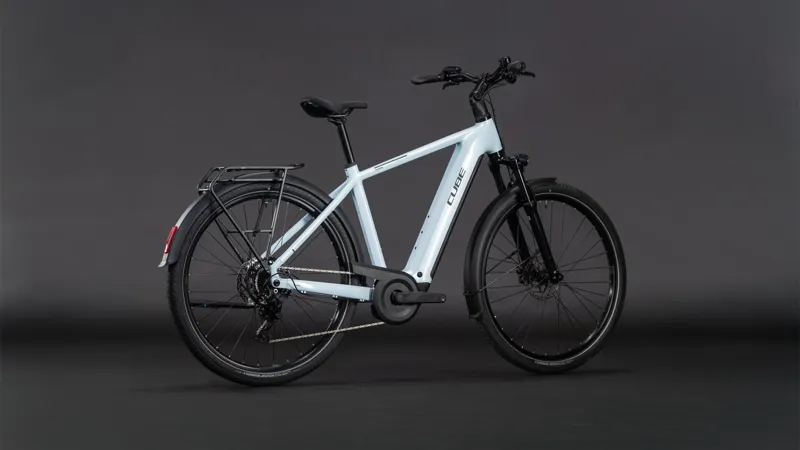 Cube Touring Hybrid ONE 600wh 2026 Electric Hybrid Bike - Glacier/Reflex-1