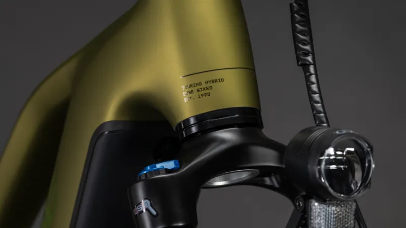 Cube Touring Hybrid Pro 800wh Trapeze 2026 Electric Hybrid Bike - Goldenlime/Black-7