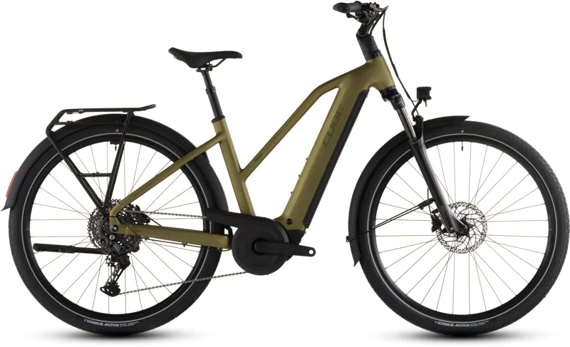 Cube Touring Hybrid Pro 800wh Trapeze 2026 Electric Hybrid Bike - Goldenlime/Black