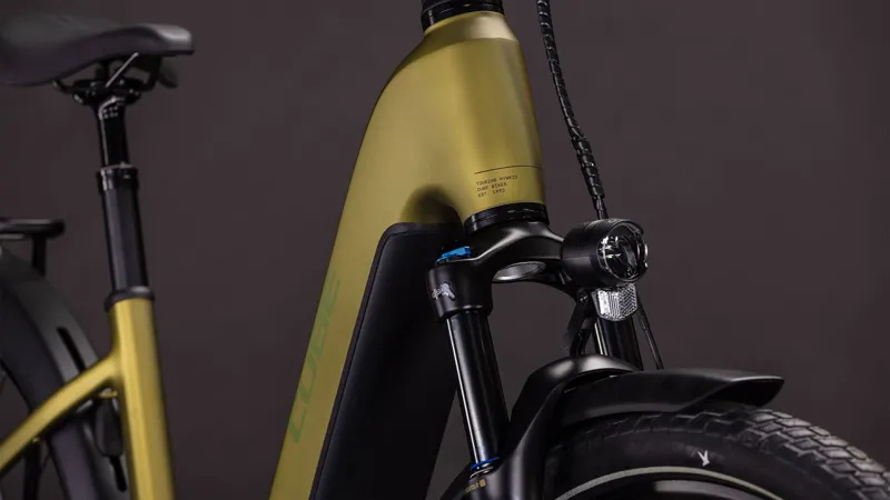 Cube Touring Hybrid Pro 800 Easy Entry 2026 Electric Hybrid Bike - Goldenlime/Black-5