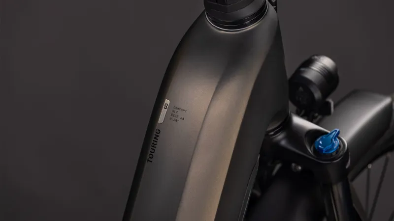 Cube Touring Hybrid Comfort SLX 800wh Easy Entry 2026 Electric Hybrid Bike - Charcoal/Chrome-1