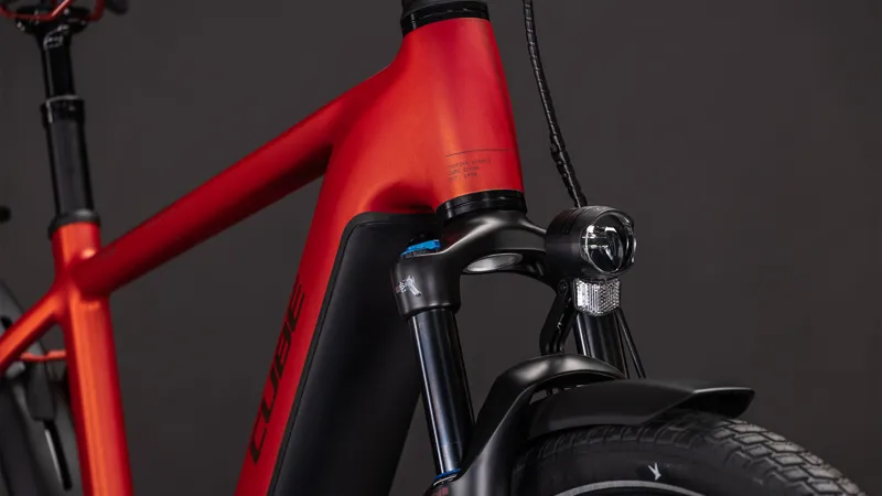 Cube Touring Hybrid Comfort SLX 800wh 2026 Electric Hybrid Bike - Chilli/Chrome-5