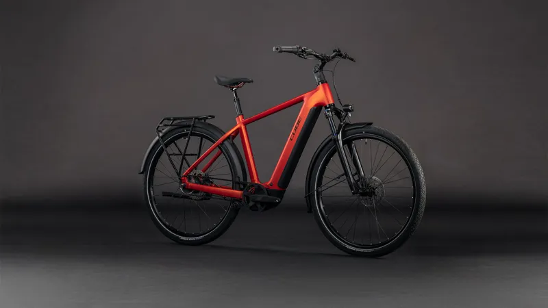 Cube Touring Hybrid Comfort SLX 800wh 2026 Electric Hybrid Bike - Chilli/Chrome-1