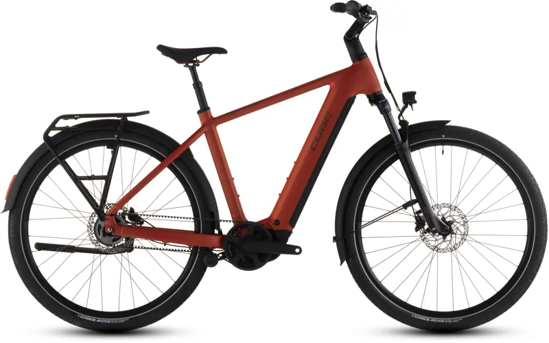 Cube Touring Hybrid Comfort SLX 800wh 2026 Electric Hybrid Bike - Chilli/Chrome