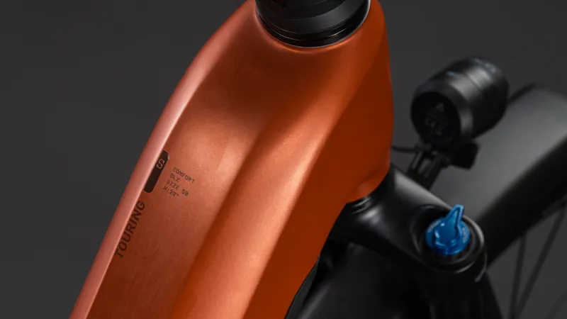 Cube Touring Hybrid Comfort SLX 800wh Easy Entry 2026 Electric Hybrid Bike - Chilli/Chrome-2