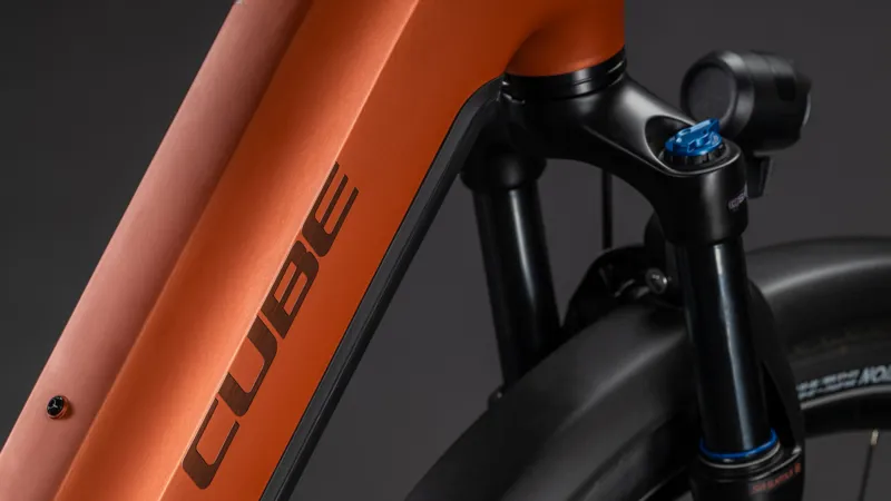 Cube Touring Hybrid Comfort SLX 800wh Easy Entry 2026 Electric Hybrid Bike - Chilli/Chrome-3