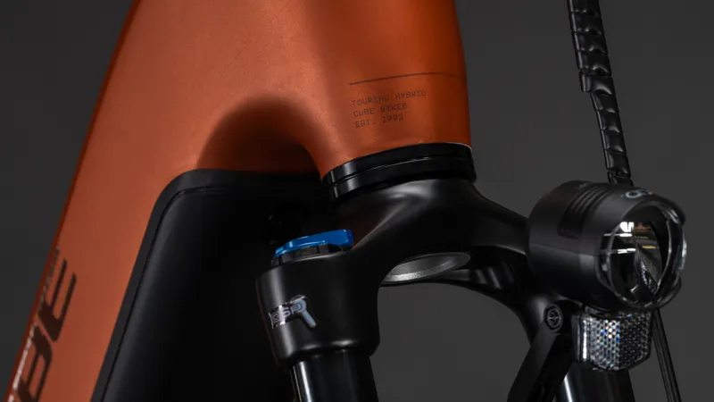 Cube Touring Hybrid Comfort SLX 800wh Easy Entry 2026 Electric Hybrid Bike - Chilli/Chrome-6