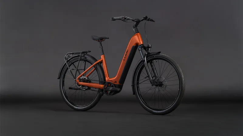 Cube Touring Hybrid Comfort SLX 800wh Easy Entry 2026 Electric Hybrid Bike - Chilli/Chrome-1