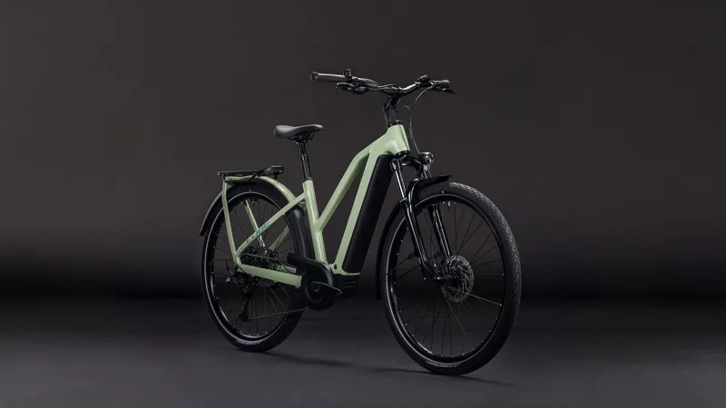 Cube Kathmandu Hybrid ONE 800wh Trapeze 2026 Electric Hybrid Bike - Pea/Green-1