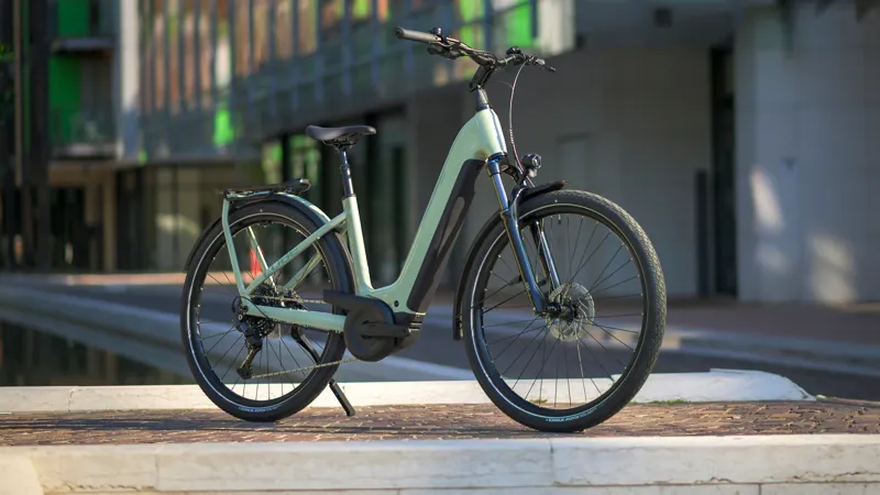 Cube Kathmandu Hybrid ONE 800wh Easy Entry 2026 Electric Hybrid Bike - Pea/Green-7