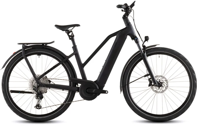 Cube Kathmandu Hybrid Pro 800wh Trapeze 2026 Electric Hybrid Bike - Coal/Black
