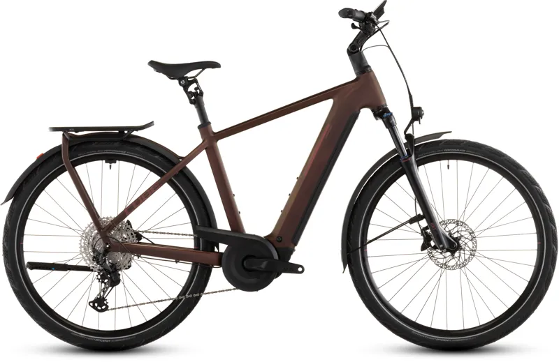 Cube Kathmandu Hybrid Pro 800wh 2026 Electric Hybrid Bike  - Sunglow/Chrome