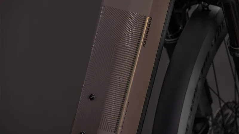 Cube Kathmandu Hybrid EXC 800wh Easy Entry 2026 Electric Hybrid Bike - Cedar/Chrome-4