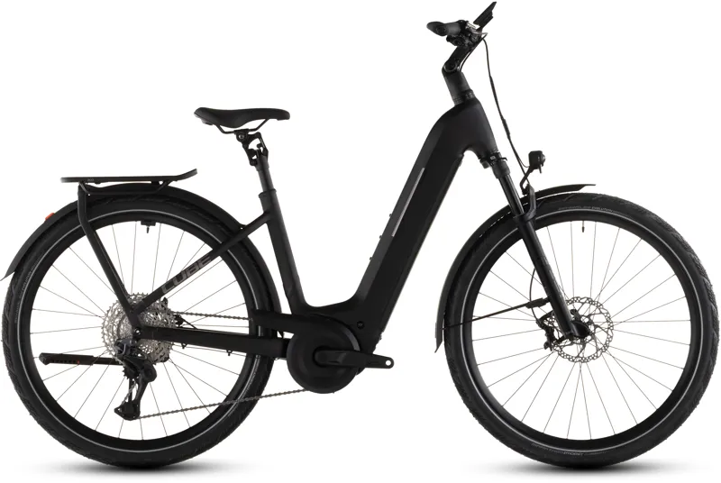 Cube Kathmandu Hybrid SLX 800wh Easy Entry 2026 Electric Hybrid Bike - Silverdust/Chrome