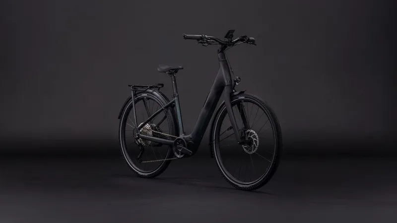 Cube Kathmandu Hybrid C:62 SLX 400X Easy Entry 2026 Electric Hybrid Bike - Liquidblack/Bluedust-1