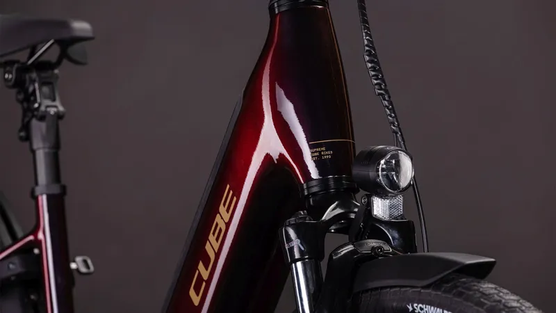 Cube Supreme Hybrid Comfort PRO 600wh 2026 Electric Hybrid Bike - Solareclipse/Gold-6