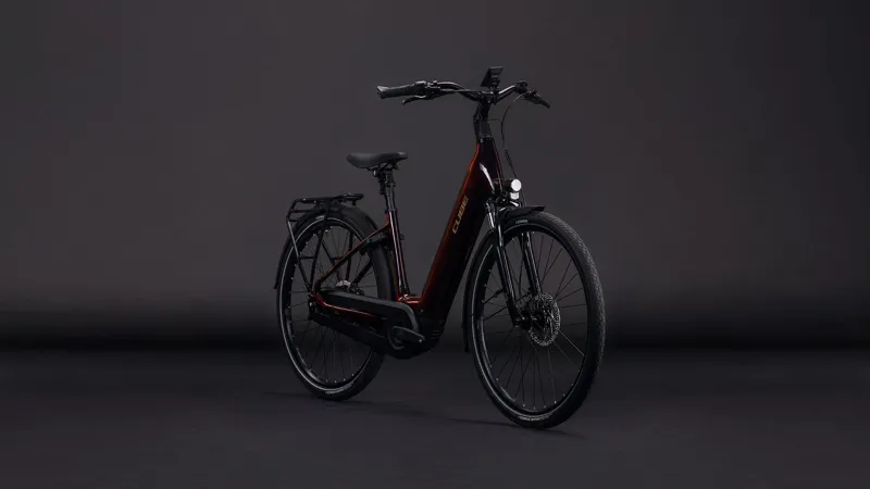 Cube Supreme Hybrid Comfort PRO 600wh 2026 Electric Hybrid Bike - Solareclipse/Gold-1