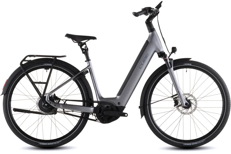 Cube Supreme Hybrid Deluxe PRO 600wh 2026 Electric Hybrid Bike - Quicksilver/Grey