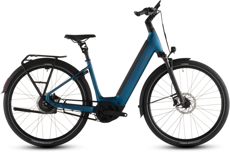 Cube Supreme Hybrid Deluxe PRO 600wh 2026 Electric Hybrid Bike - Electricblue/Chrome
